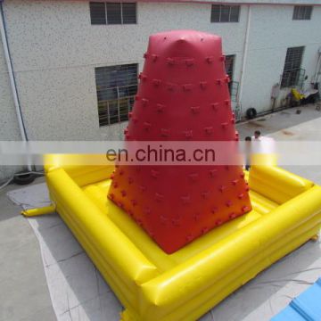 Rockwall climbing mountain/ Hot seller inflatable climbing wall from TOP/exciting outdoor sport games