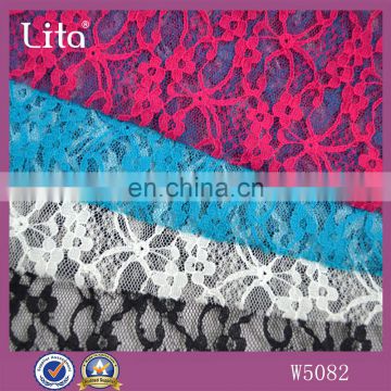 58"width plain thin style nylon ladies summer dress lace fabric