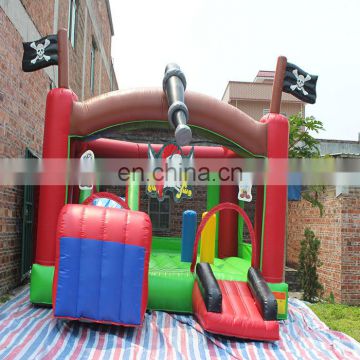 Fantastic character bouncy castle inflatable pirate ship bounce and twist slide