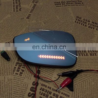 Panoramic rear view blue mirror glass Led turn signal Heating blind spot monitor for Chevrolet cruze 2009-133,2pcs