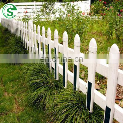Factory white pvc palisade picket household fence for yard lawn