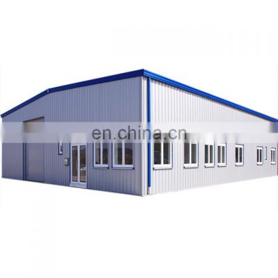 Chinese Low Cost Factory H Beam Production Prefab Light Steel Structure Workshop Buildings With Crane