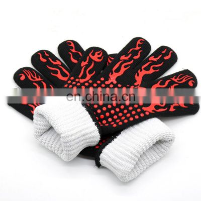 Extreme heat resistant 932F premium oven grill glove high quality cotton aramid grill bbq gloves