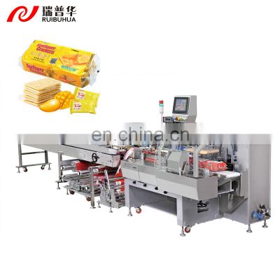 Ruipuhua Automatic Large Horizontal Packing Packaging Machine For Biscuits/Cake/Russia Wafer Multipack Family package
