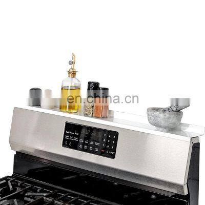 Apartment Length Stainless Steel Magnetic Shelf for Kitchen Stove - Kitchen Storage Solution with Zero Installation