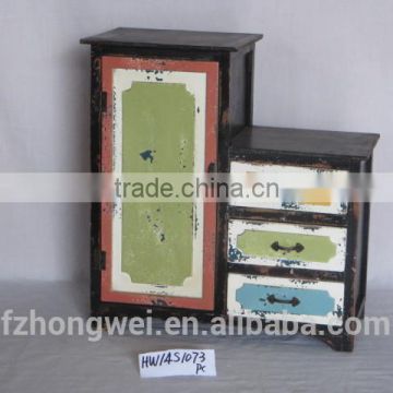 Shabby Chic Wooden Storage Cabinet with Door&Drawer for Home Decor.HW1735