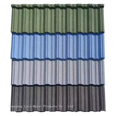 China Factory Outlet 1300MM*420MM Thickness Galvalume Color Stone Coated Metal Roof Sheets