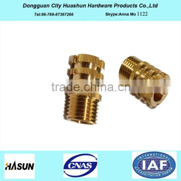 China Supply Precision Machined Brass Insert for Plastic