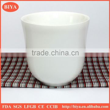 personalized stoneware double wall mug cup wholesale white