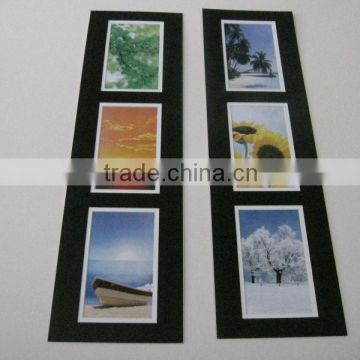 Black color, double and collage matboard for home decoration