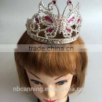 party crown /birthday party fashion plastic crown / cheap childrens plastic crown