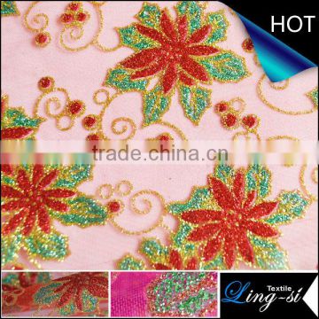 Organdy Printed Fabric for Christmas Designs