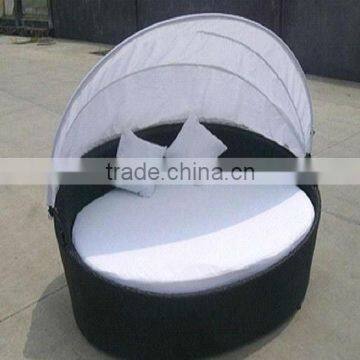 rattan round bed