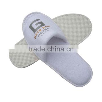 hot selling open toe terry hotel slippers