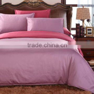 Solid Microfiber cotton linen duvet cover Set - purple