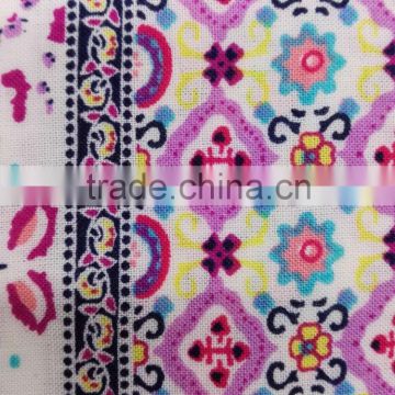 2016 alibaba china wholesale artificial cotton fabric printed fabric