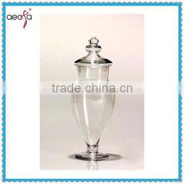 Good Quanlity Hot Selling clear fancy candy glass dessert jars