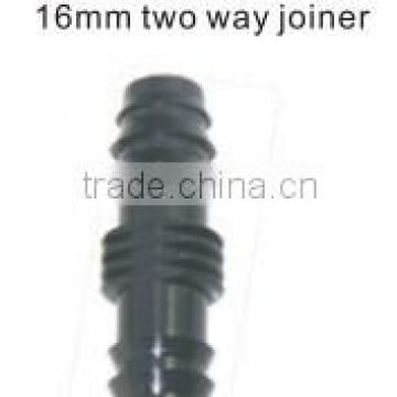 16MM TWO WAY JOINER FOR MICRO IRRIGATION