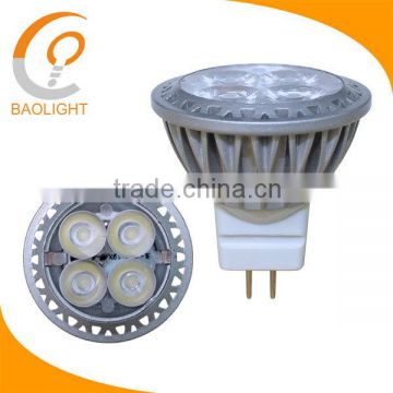 mr11 gu4 led dimmable 3W 240lm 12V 4*1W dimmable mr11 led spots available