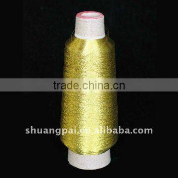 light gold ms type metallic yarn for embroidery