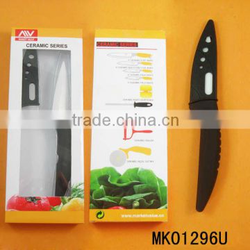 3"CERAMIC FRUIT KNIFE WITH SHEATH IN GIFT BOX
