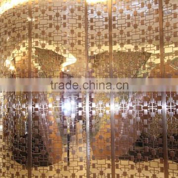 stainless steel hotel room screen /wall divider /room divider ideas