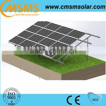 Ground solar panel mounting