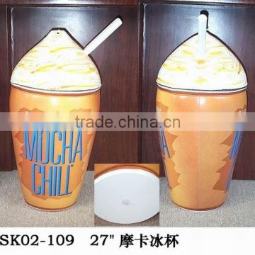 pvc inflatable coffee advertising products