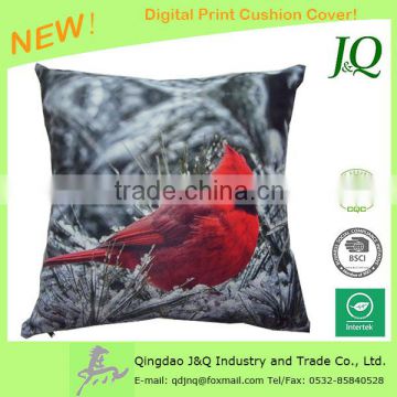 Christmas Red Bird Photo Print Cushion Covers