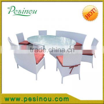 Outdoor furniture hot sale for restaurant rattan dining set
