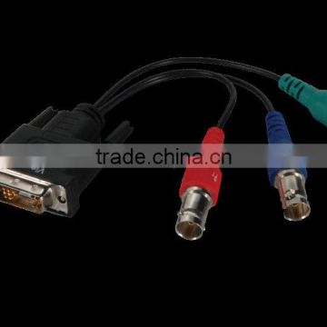Component Breakout cable Female BNC to Male DVI