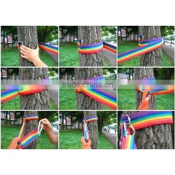 Rainbow Safety System Rope-Style Stansport Polyester Hammock Hanging Straps