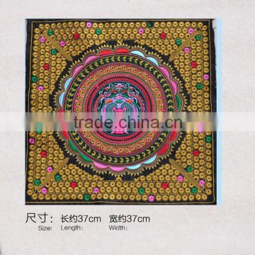 Hmong polyester Ethnic Embroidery fabric for bags