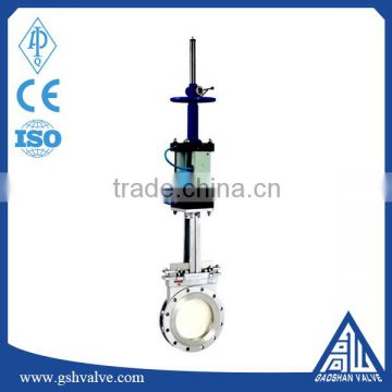 pneumatic knife gate valve with manual