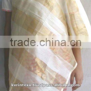 100% Silk stripe silk scarf
