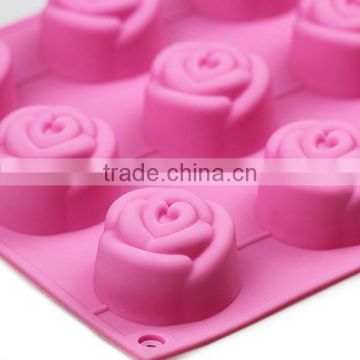 flower shape silicone cake molds