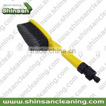 water flow car brush with soap dispenser