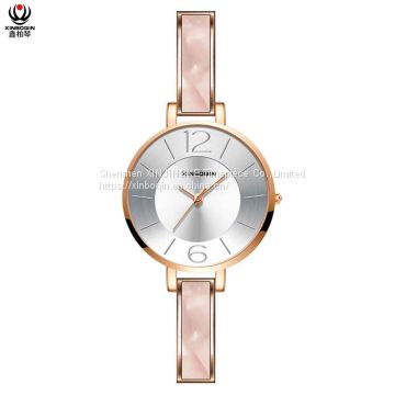 XINBOQIN Supplier Create Your own Original Brand Fashion Cheap 3ATM Water Resistant Acetate Lady Watch
