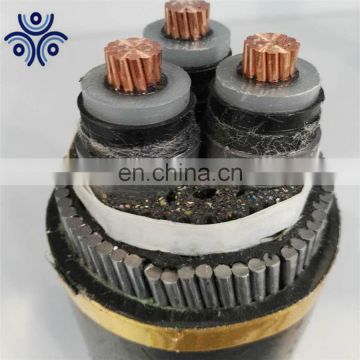 Made in China 3 core 11kV 33kV CU/XLPE/SWA/PVC steel wire armoured XLPE insulated power cable price