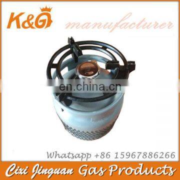 Kenya 6kg Gas Cylinder with Gas Burner and Grill Parts Filling LPG China Manufacturer Wholesale