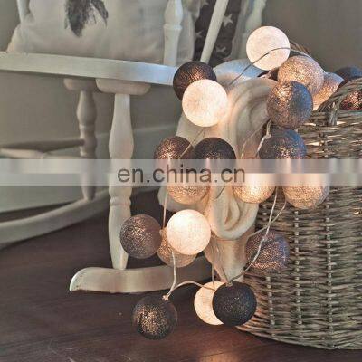 OEM and ODM factory 10pcs led fairy cotton ball string light home decorating night light