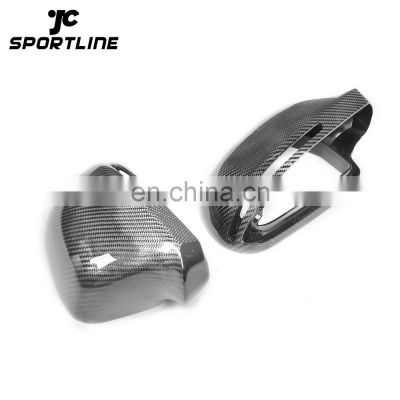 Full Replacement Carbon Mirror Cover for Audi Q3 13-15 A4 B8 09-12 A6 09-11 A8 09-10 without Side Assist