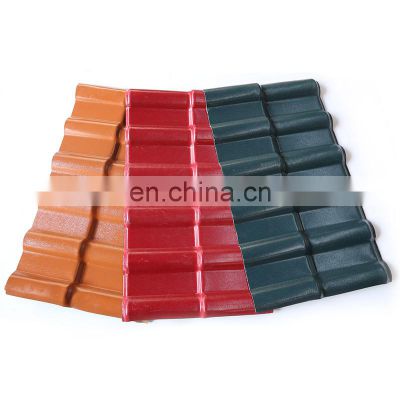 Outdoor decoration high quality ASA plastic PVC roof tile synthetic resin tile
