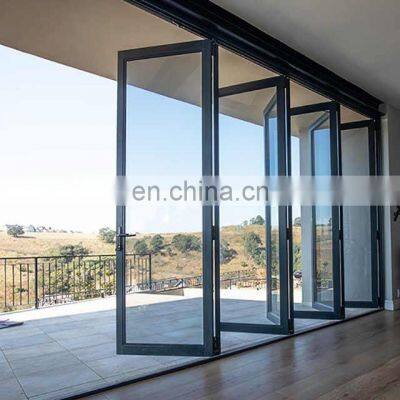 Customized aluminium glass bifold door / folding door / glass doors exterior bifold doors