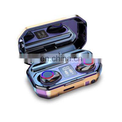 M12 Tws Bt Earphone Ipx7 Waterproof Earbuds 9d Stereo Headset Wireless Headphone With Flashlight