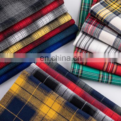 Stable quality custom comfort softener fashion yarn dyed plaid 100% cotton fabrics