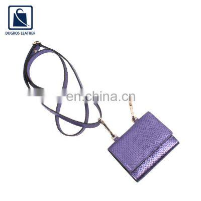 Wide Range of Good Quality High Black Fitting Flap Closure Type Genuine Leather Sling Bag from Indian Supplier