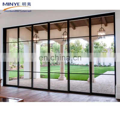 China Supplier Aluminum fixed window sliding door for house balcony france doors