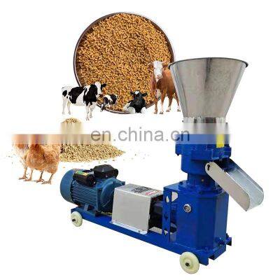 2Mm 200 Automatic Best Animal Chicks Cattle Chicken Making Food Mill Pellet Small Feed Granule Machine For Sale