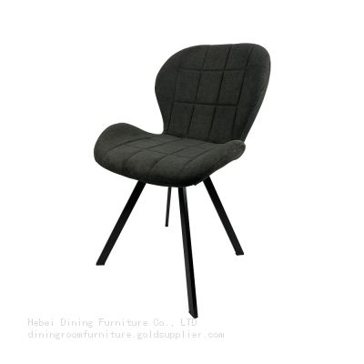 Fabric Dining Chair with Metal Legs DC-F06B